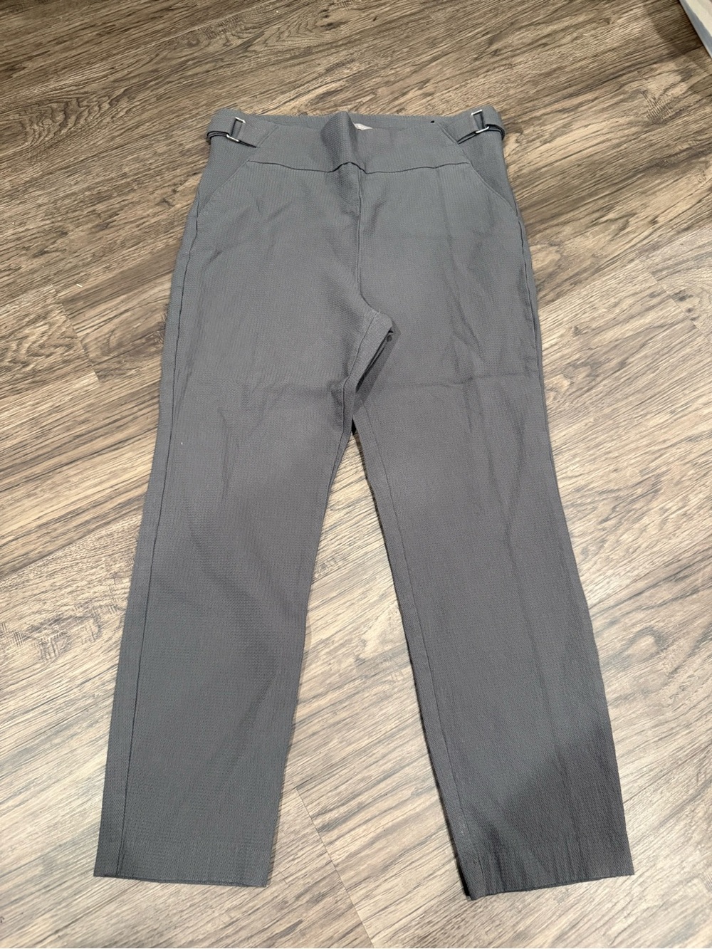 Maurices Charcoal Straight-Leg High Waist Trousers